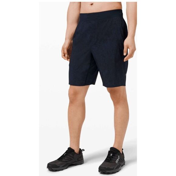 Lululemon T.H.E. Short 9" Large Linerless Gravel Dust True Navy Multi - Picture 1 of 4